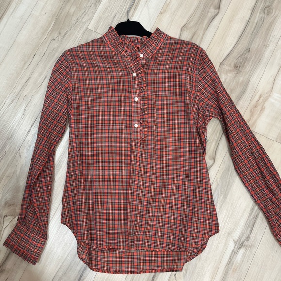Trovata Tops - Trovata Red Plaid Shirt